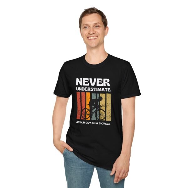 1094879832431832437_2048.jpeg Never Underestimate Vintage Biker T-Shirt - Funny Cycling Tee for Men