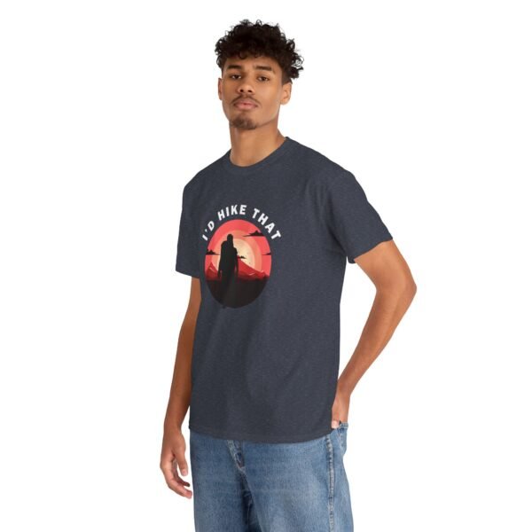 11951199383065135607_2048.jpeg I'd Hike That Unisex Heavy Cotton Tee - Perfect Gift for Outdoor Enthusiasts