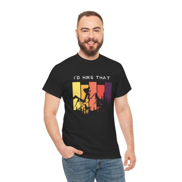 Adventure-Inspired Unisex Heavy Cotton Tee - 'I’d Hike That' Design