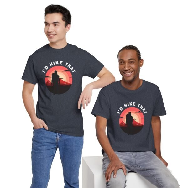 14070876034431482093_2048.jpeg I'd Hike That Unisex Heavy Cotton Tee - Perfect Gift for Outdoor Enthusiasts
