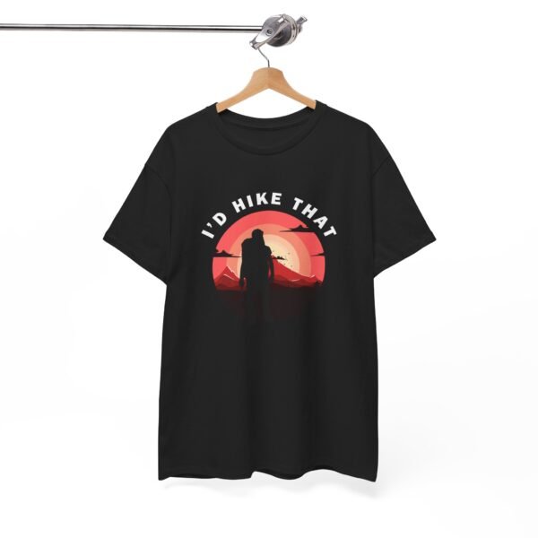 15328572147295342458_2048.jpeg I'd Hike That Unisex Heavy Cotton Tee - Perfect Gift for Outdoor Enthusiasts