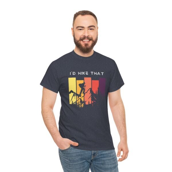 Adventure-Inspired Unisex Heavy Cotton Tee - 'I’d Hike That' Design