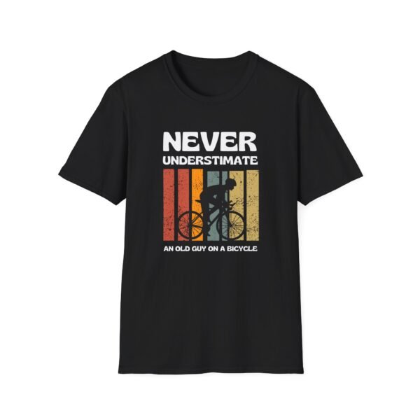 17295669474057143359_2048.jpeg Never Underestimate Vintage Biker T-Shirt - Funny Cycling Tee for Men