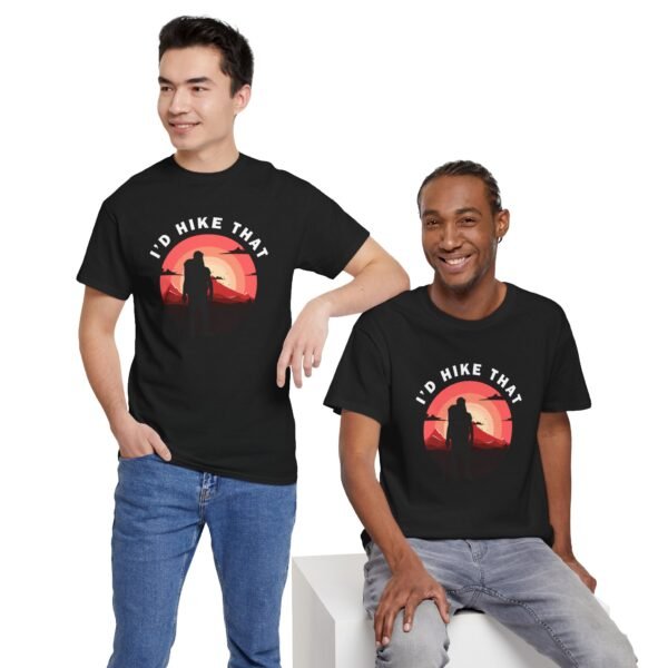 3297800609912774018_2048.jpeg I'd Hike That Unisex Heavy Cotton Tee - Perfect Gift for Outdoor Enthusiasts