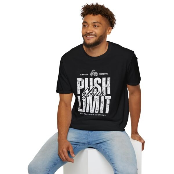 4254094360178390059_2048.jpeg Borcelle Push Limit T-Shirt: Rise Above the Challenge with Strength