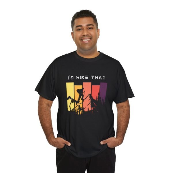 Adventure-Inspired Unisex Heavy Cotton Tee - 'I’d Hike That' Design
