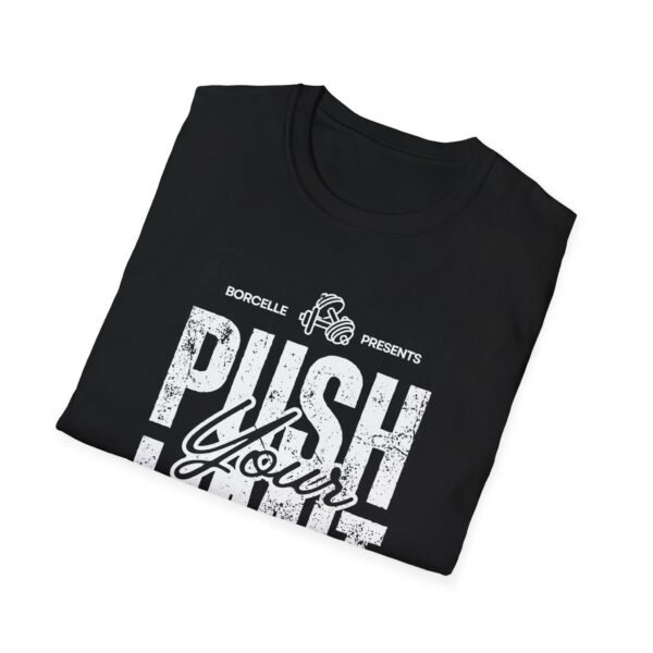 9022111781748754900_2048.jpeg Borcelle Push Limit T-Shirt: Rise Above the Challenge with Strength