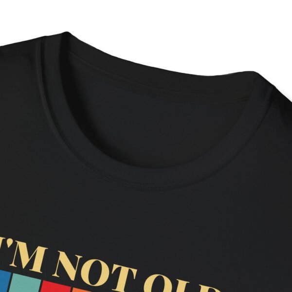 9128940816066491133_2048.jpeg Funny Cyclist Unisex Softstyle T-Shirt - "I'm Not Old, I'm Cycliste"